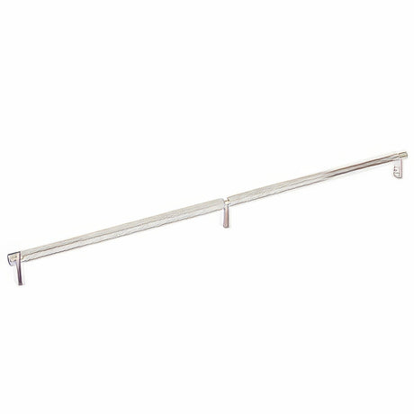 Emtek 84060.RECUS14.KNUS15 satin nickel knurled cabinet bar