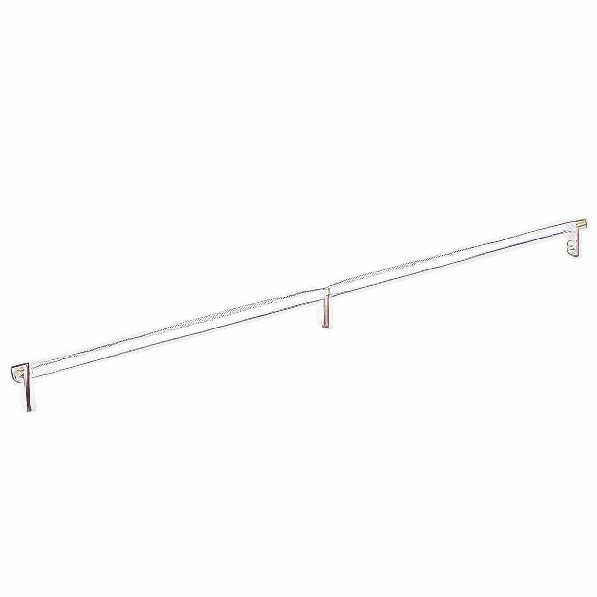 Emtek 84060.RECUS14.KNUS26 polished chrome knurled cabinet bar