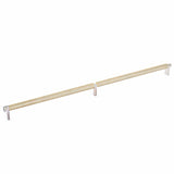 Emtek 84060.RECUS14.KNUS4 satin brass knurled cabinet bar