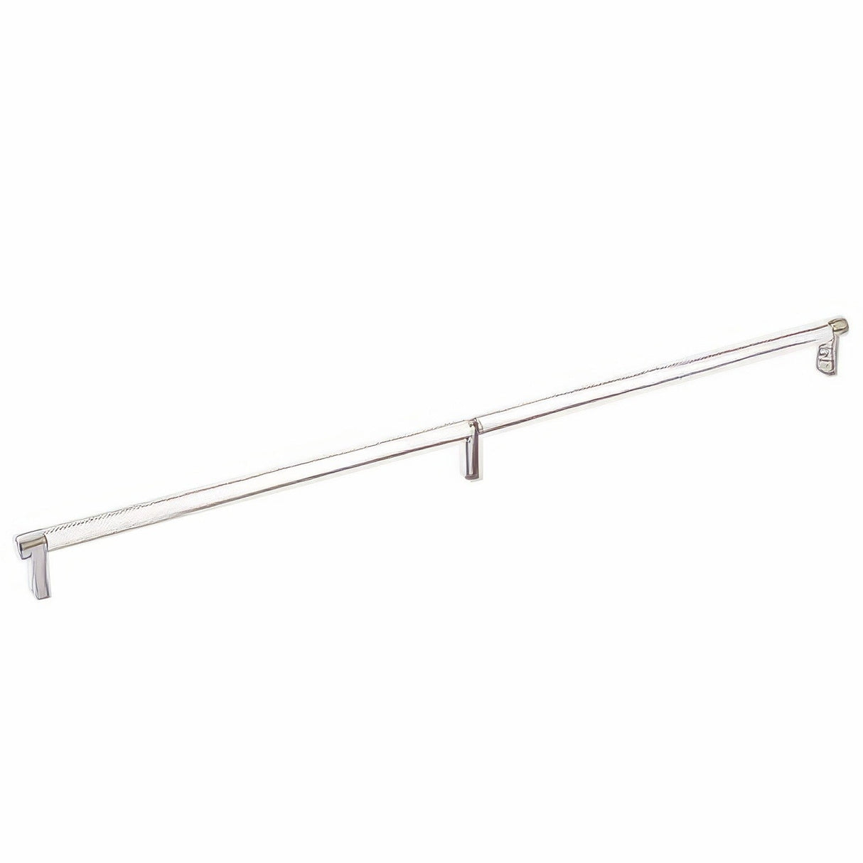 Emtek 84060.RECUS15.KNUS14 lifetime polished nickel knurled cabinet bar