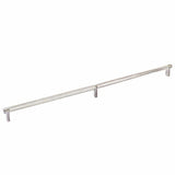Emtek 84060.RECUS15.KNUS15 satin nickel knurled cabinet bar