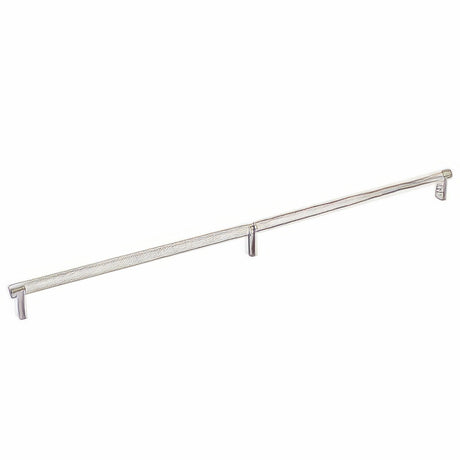 Emtek 84060.RECUS15.KNUS15 satin nickel knurled cabinet bar