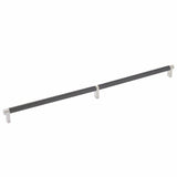 Emtek 84060.RECUS15.KNUS19 flat black knurled cabinet bar