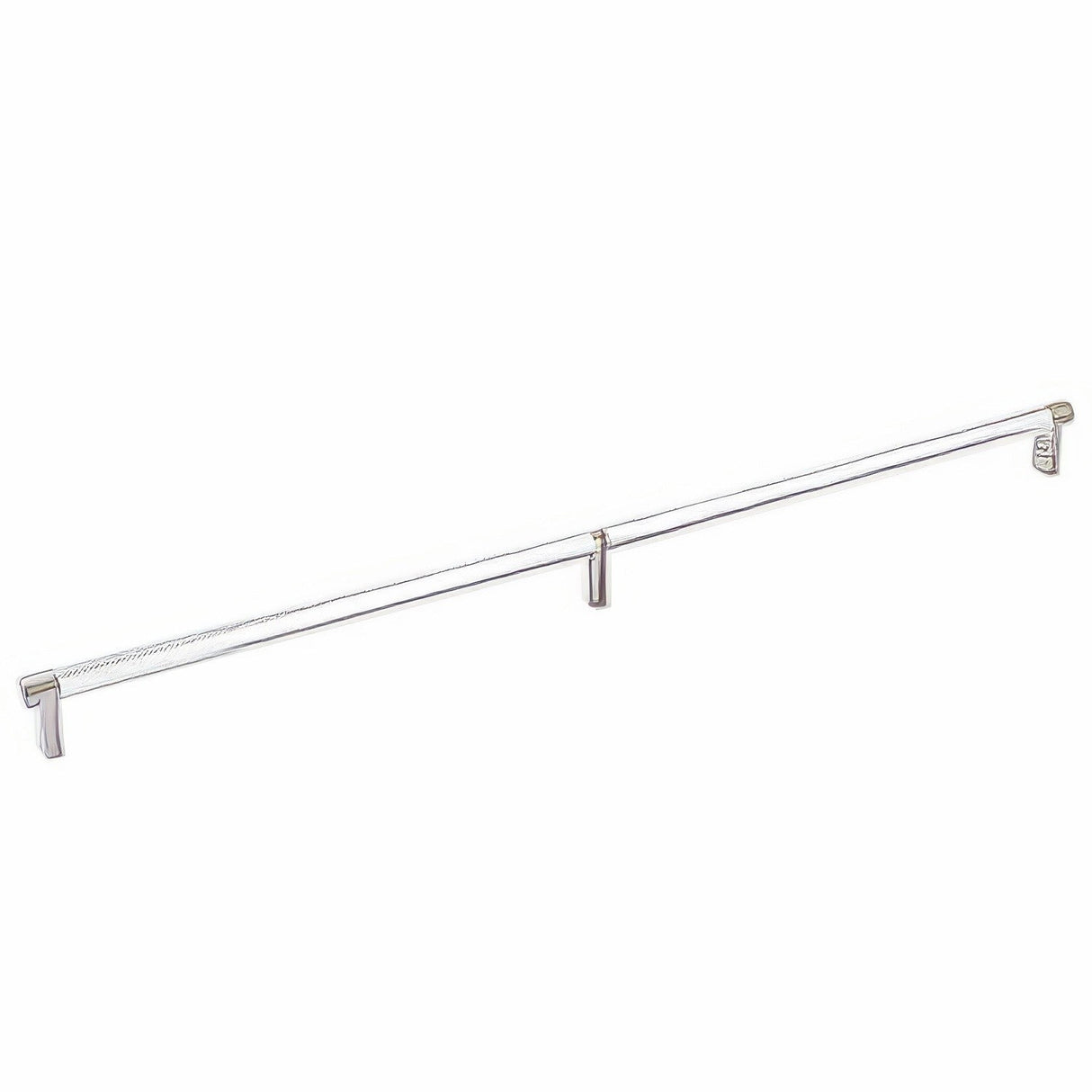 Emtek 84060.RECUS15.KNUS26 polished chrome knurled cabinet bar