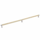 Emtek 84060.RECUS15.KNUS4 satin brass knurled cabinet bar