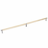 Emtek 84060.RECUS15.SMUS4 satin brass smooth cabinet bar