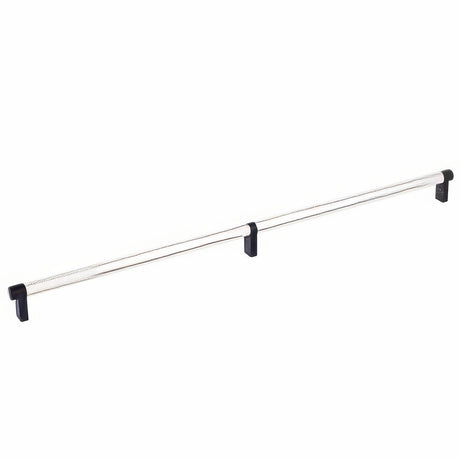 Emtek 84060.RECUS19.KNUS14 lifetime polished nickel knurled cabinet bar