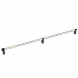 Emtek 84060.RECUS19.KNUS15 satin nickel knurled cabinet bar