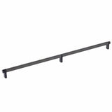 Emtek 84060.RECUS19.KNUS19 flat black knurled cabinet bar