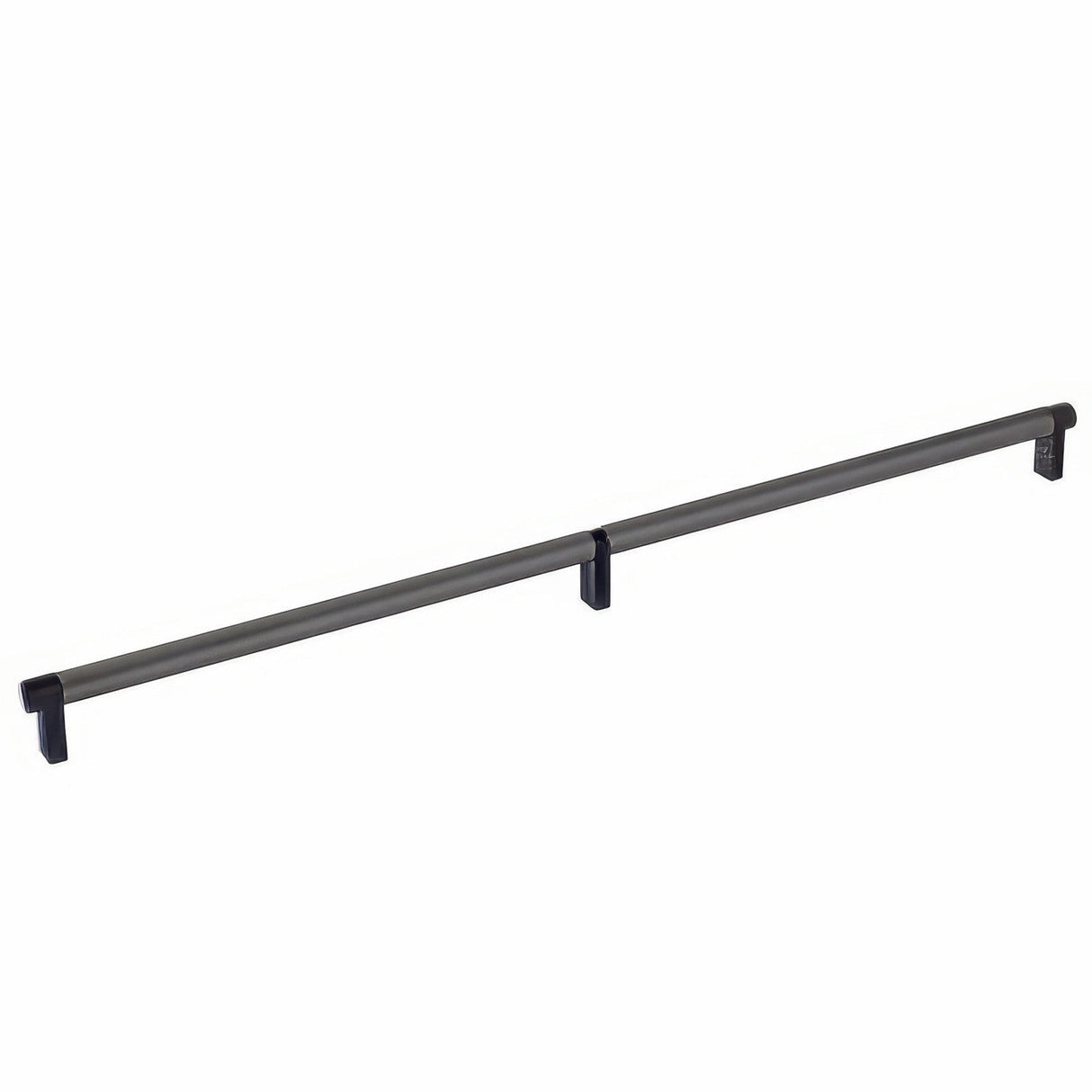 Emtek 84060.RECUS19.SMUS19 flat black smooth cabinet bar