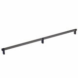 Emtek 84060.RECUS19.SMUS19 flat black smooth cabinet bar