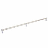 Emtek 84060.RECUS26.KNUS15 satin nickel knurled cabinet bar