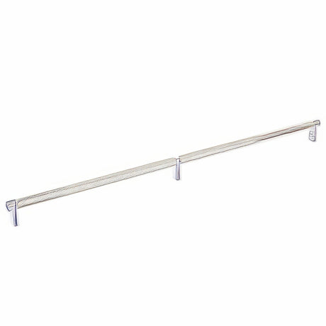 Emtek 84060.RECUS26.KNUS15 satin nickel knurled cabinet bar