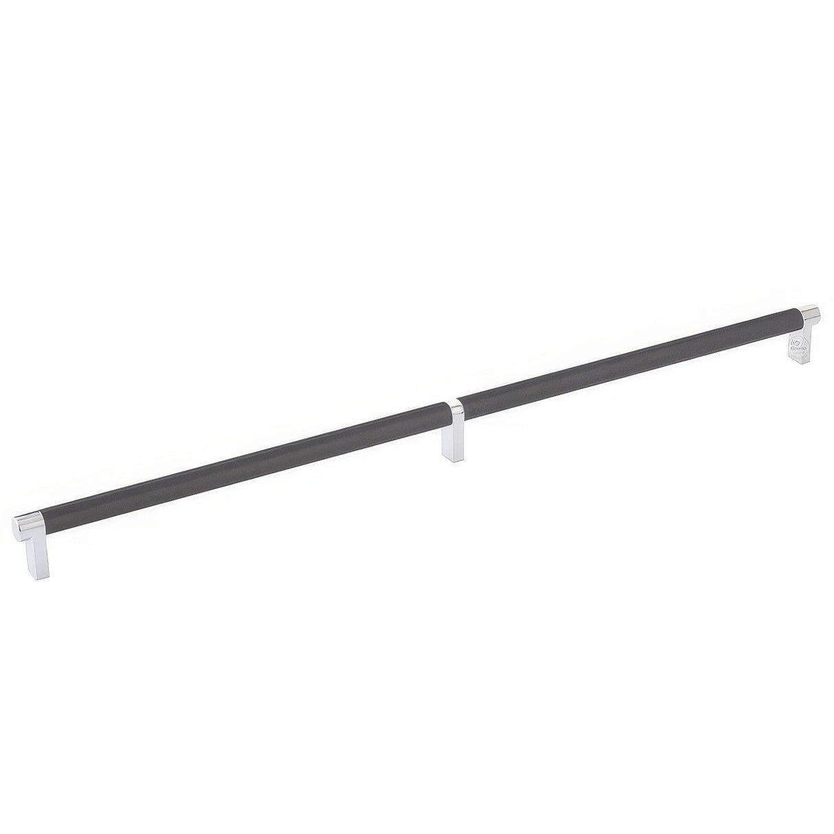 Emtek 84060.RECUS26.KNUS19 flat black knurled cabinet bar