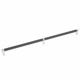 Emtek 84060.RECUS26.KNUS19 flat black knurled cabinet bar