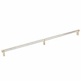 Emtek 84060.RECUS4.KNUS15 satin nickel knurled cabinet bar