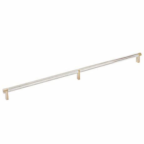 Emtek 84060.RECUS4.KNUS15 satin nickel knurled cabinet bar