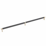 Emtek 84060.RECUS4.KNUS19 flat black knurled cabinet bar