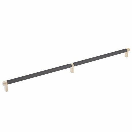 Emtek 84060.RECUS4.KNUS19 flat black knurled cabinet bar