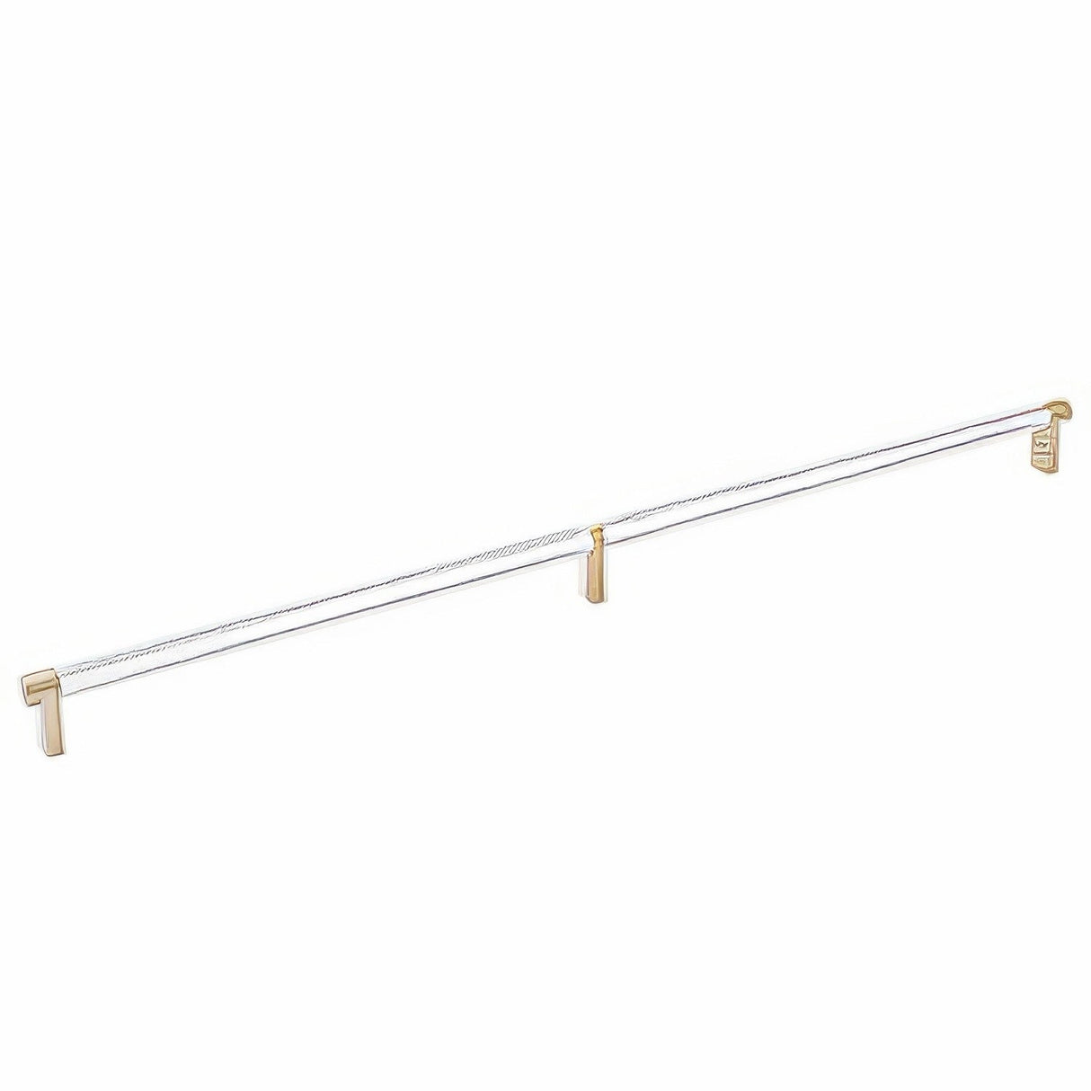 Emtek 84060.RECUS4.KNUS26 polished chrome knurled cabinet bar