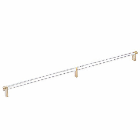 Emtek 84060.RECUS4.KNUS26 polished chrome knurled cabinet bar