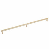 Emtek 84060.RECUS4.KNUS4 satin brass knurled cabinet bar