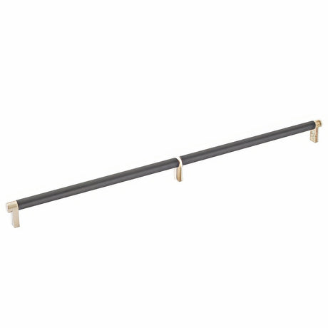 Emtek 84060.RECUS4.SMUS19 flat black smooth cabinet bar