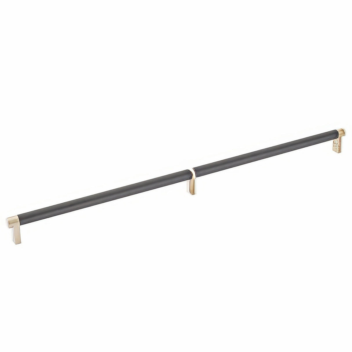 Emtek 84060.RECUS4.SMUS19 flat black smooth cabinet bar