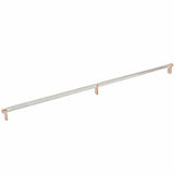 Emtek 84061.RECSCU.KNUS15 satin nickel knurled cabinet bar
