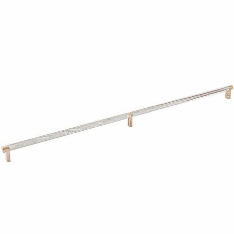 Emtek 84061.RECSCU.KNUS15 satin nickel knurled cabinet bar
