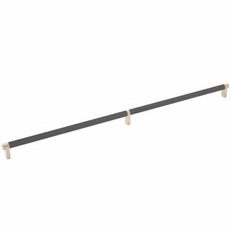 Emtek 84061.RECSCU.KNUS19 flat black knurled cabinet bar