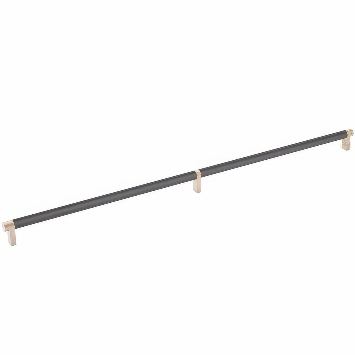 Emtek 84061.RECSCU.SMUS19 flat black smooth cabinet bar