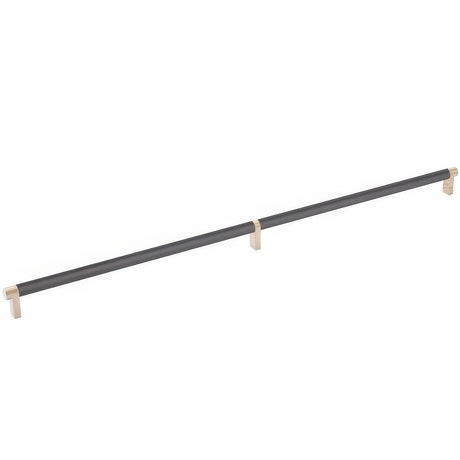 Emtek 84061.RECSCU.SMUS19 flat black smooth cabinet bar