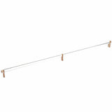Emtek 84061.RECSCU.SMUS26 polished chrome smooth cabinet bar