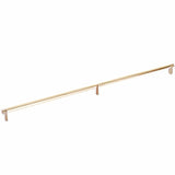 Emtek 84061.RECSCU.SMUS4 satin brass smooth cabinet bar