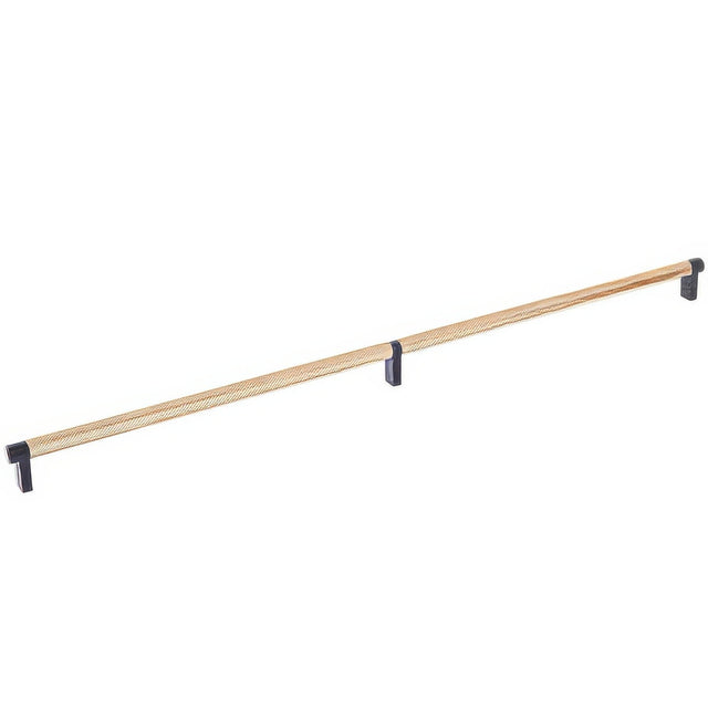 Emtek 84061.RECUS10B.KNSCU satin copper knurled cabinet bar