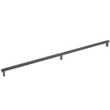 Emtek 84061.RECUS10B.KNUS19 flat black knurled cabinet bar
