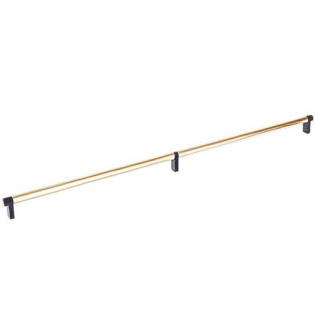 Emtek 84061.RECUS10B.SMUS4 satin brass smooth cabinet bar