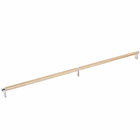 Emtek 84061.RECUS14.KNSCU satin copper knurled cabinet bar