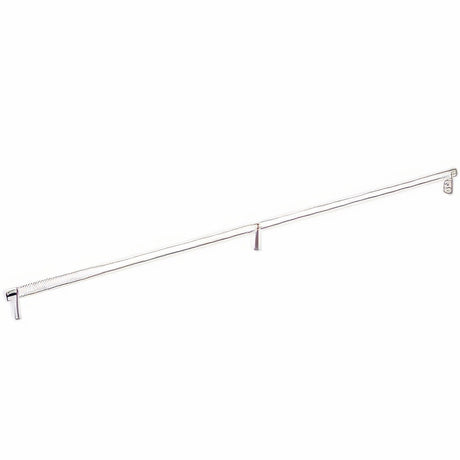 Emtek 84061.RECUS14.KNUS14 polished nickel knurled cabinet bar