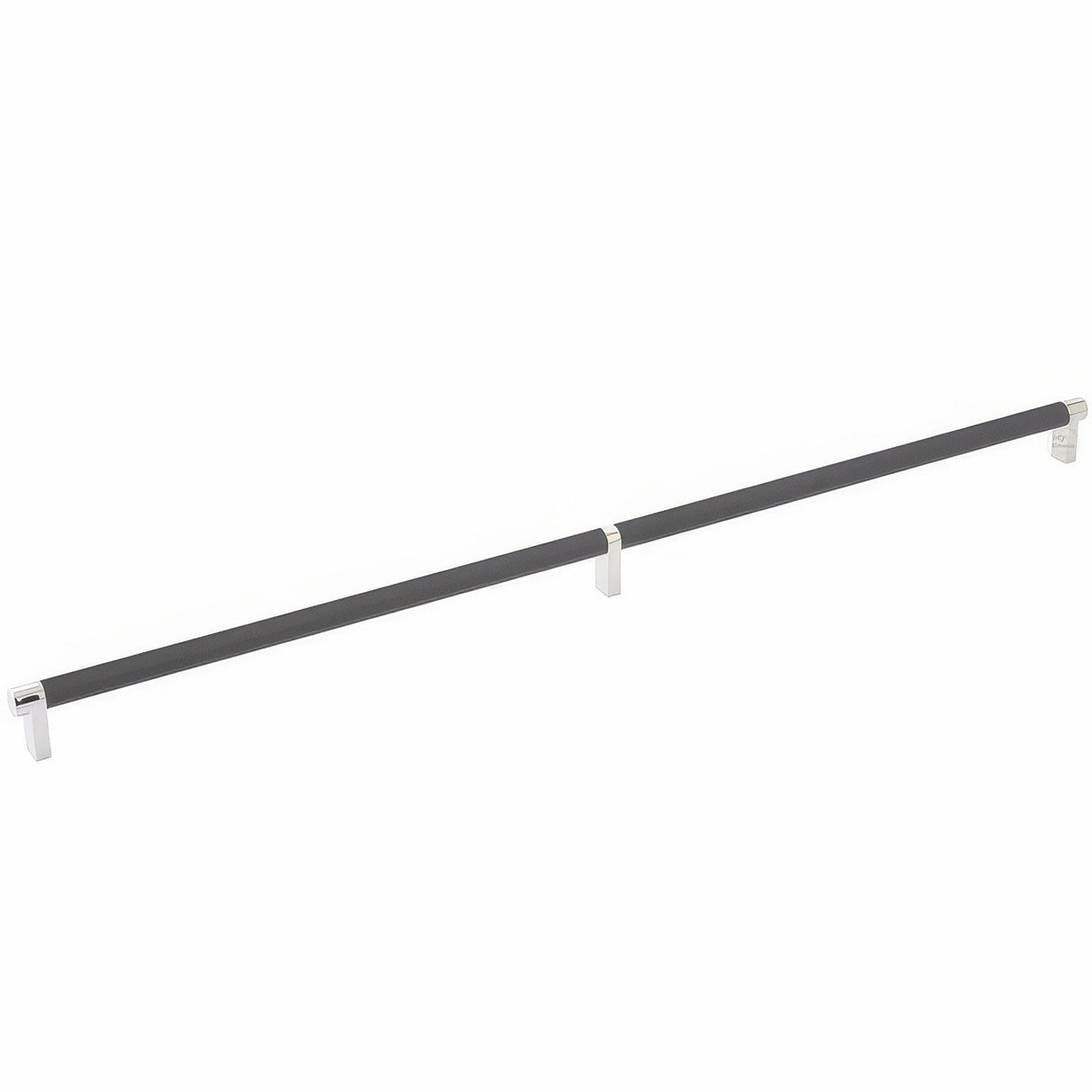 Emtek 84061.RECUS14.KNUS19 flat black knurled cabinet bar