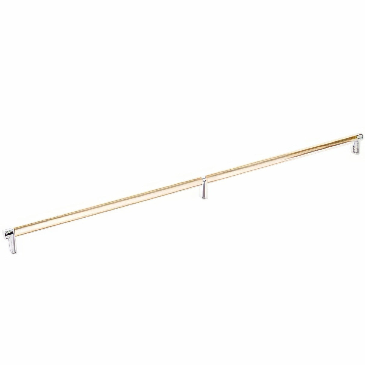 Emtek 84061.RECUS14.SMUS4 satin brass smooth cabinet bar