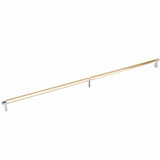 Emtek 84061.RECUS14.SMUS4 satin brass smooth cabinet bar