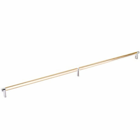 Emtek 84061.RECUS14.SMUS4 satin brass smooth cabinet bar
