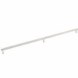 Emtek 84061.RECUS15.KNUS15 satin nickel knurled cabinet bar