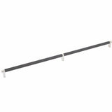 Emtek 84061.RECUS15.KNUS19 flat black knurled cabinet bar