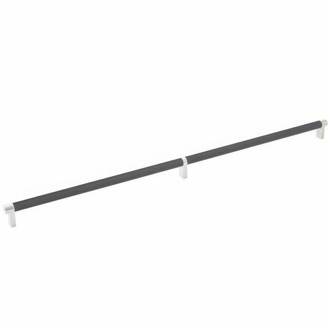 Emtek 84061.RECUS15.KNUS19 flat black knurled cabinet bar