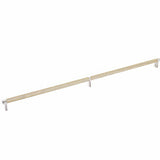 Emtek 84061.RECUS15.KNUS4 satin brass knurled cabinet bar