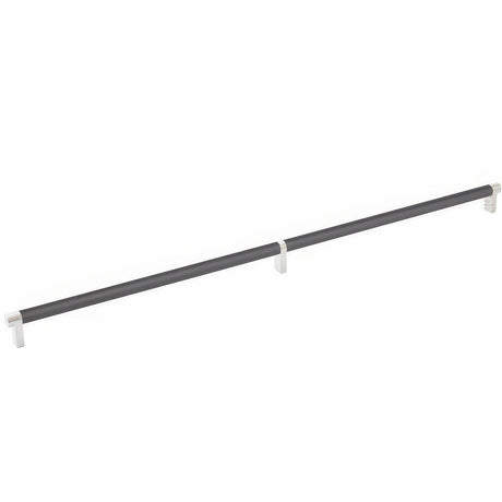 Emtek 84061.RECUS15.SMUS19 flat black smooth cabinet bar