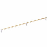 Emtek 84061.RECUS15.SMUS4 satin brass smooth cabinet bar